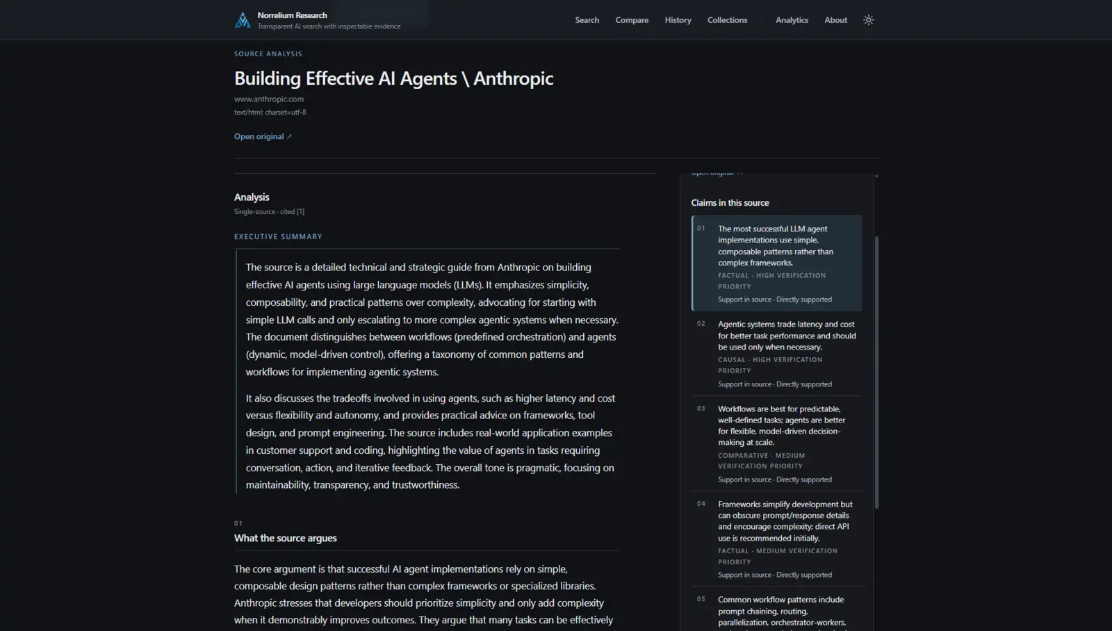 Source Analysis of Anthropic's Building Effective AI Agents publication